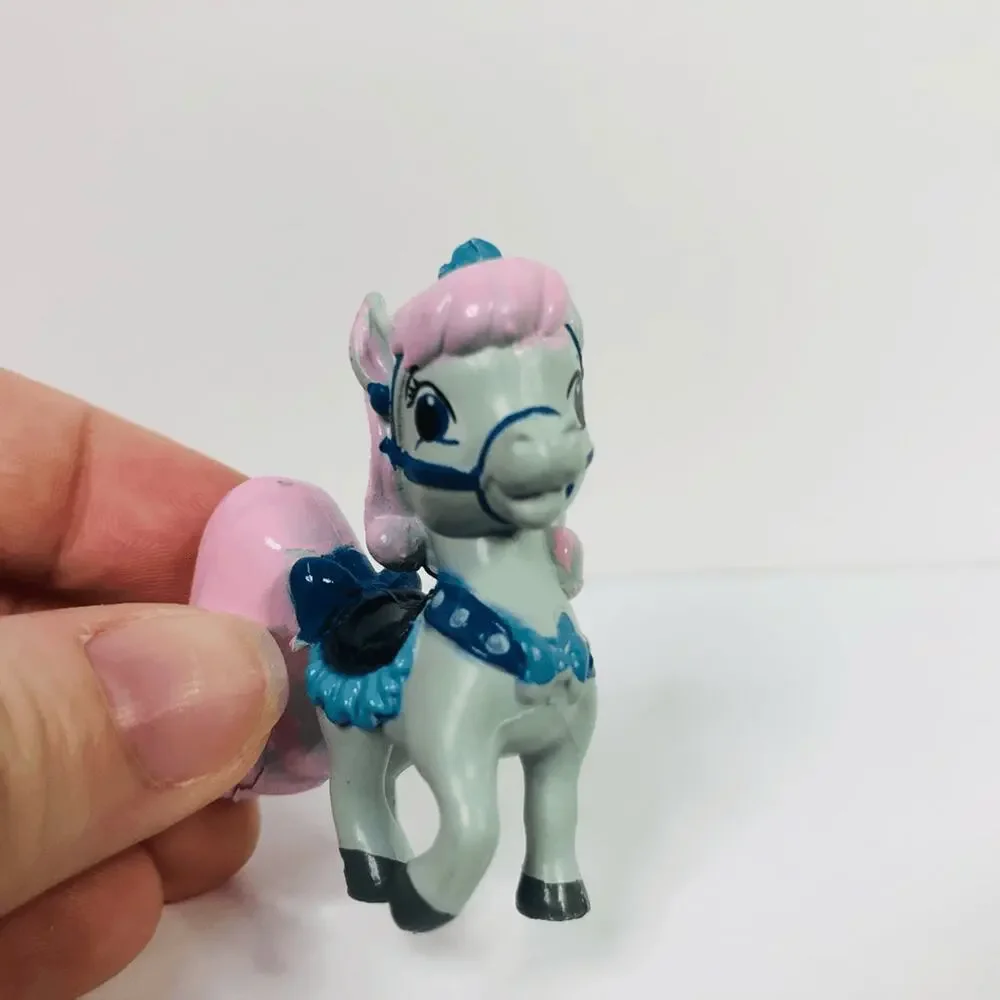 Disney Palace Pets Mini Figure Light Blue Pony‎ Pink Hair Whisker Haven Toy